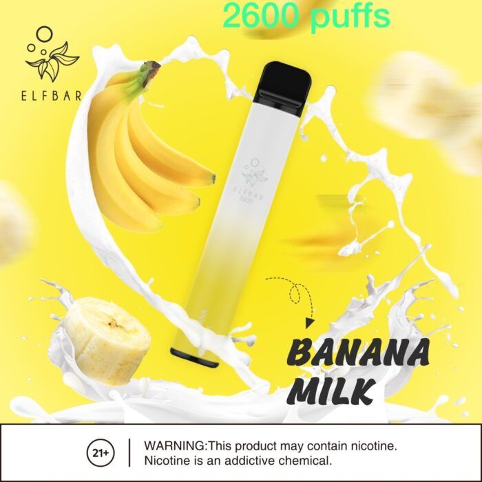 Elf bar 2600 Puffs Banana Milk
