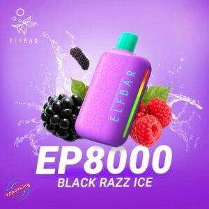 ELF Bar EP8000 Disposable Vape- Black Razz Ice