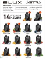 Elux Astra 50000 Puffs 50mg Disposable Vape