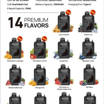 Elux Astra 50000 Puffs 50mg Disposable Vape