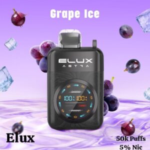 Elux Astra 50000 Puffs 50mg Disposable Vape Grape Ice