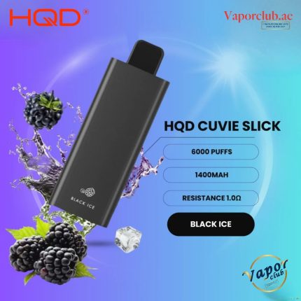 HQD Cuvie Slick 6000 Puffs 20mg Disposable Vape Black Ice