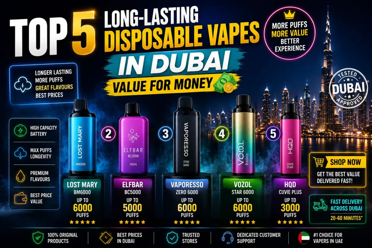 Top 5 Long-Lasting Disposable Vapes