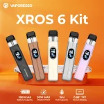Vaporesso Xros 6 Pod Kit 1800mAh 30W in UAE