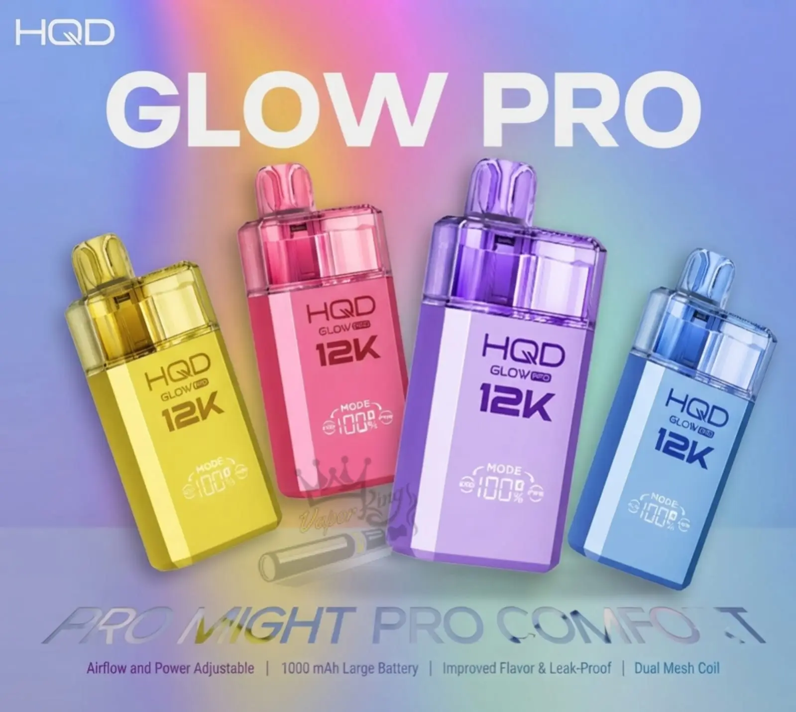 HQD Glow PRO 12K Disposable Vape