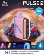 Geek Bar Pulse 2 50k Disposable- Blue Razz Ice