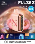 Geek Bar Pulse 2 50k Disposable- Juicy Peach Ice