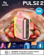 Geek Bar Pulse 2 50k Disposable- Sour Strawberry