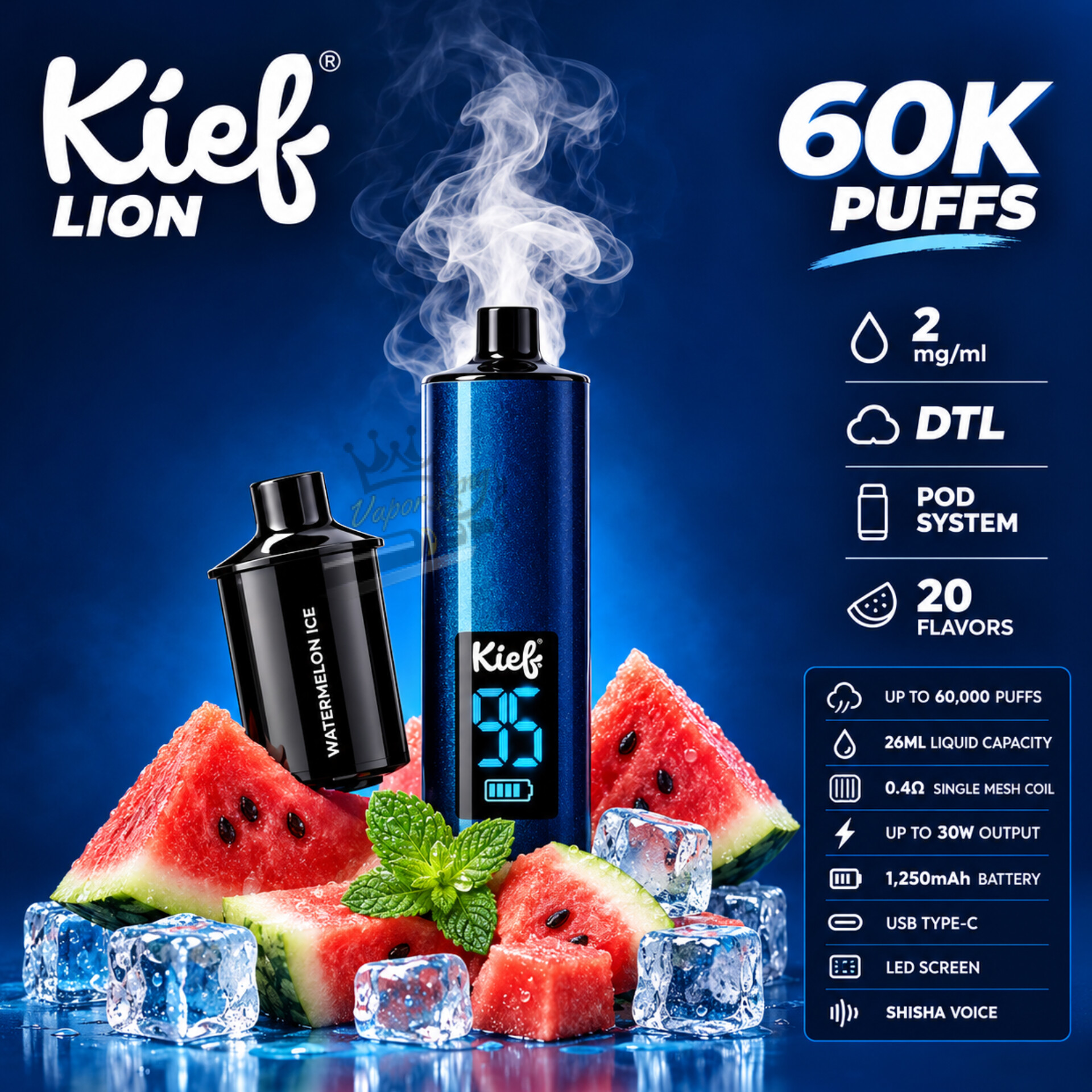 Kief Lion 60K Puffs Disposable Kit